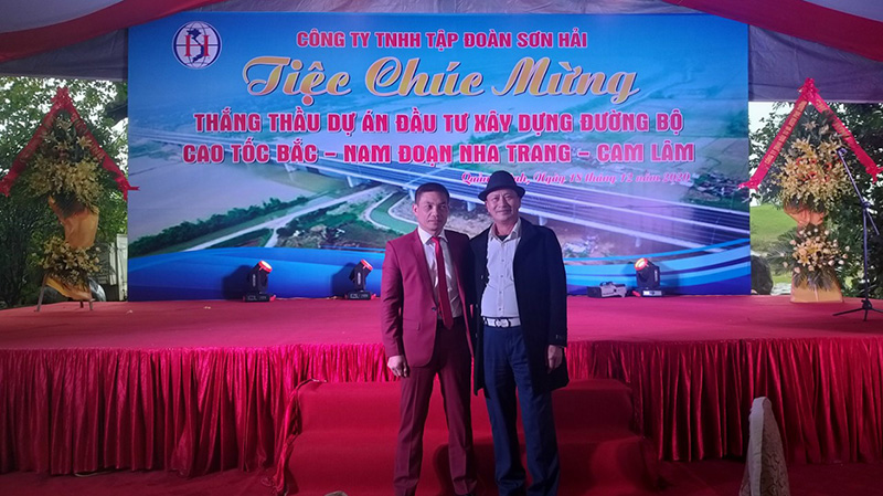 Giao lưu chúc mừng Công ty TNHH Tập đoàn Sơn Hải thắng thầu dự án đầu tư xây dựng đường bộ cao tốc Bắc - Nam đoạn Nha Trang - Cam Lâm